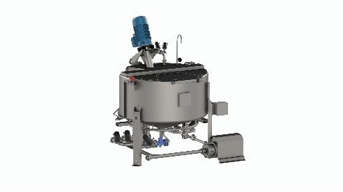 Dreidimensionale Darstellung eines Zusatzgefäßes